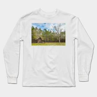 Abandoned Farm and Pecan Tree Long Sleeve T-Shirt